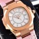 Copy Patek Philippe Nautilus Quartz Watches Rose Gold Women Size (8)_th.jpg